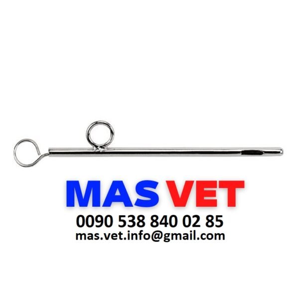 قسطرة (فاتح) ضرع بحلقة، قطر ٢.٥ مم، فولاذ مقاوم للصدأ