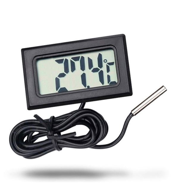 ميزان حرارة إلكتروني - شاشة - البروب مع كبل مرن
